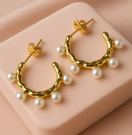 Pearl Studded Earrings