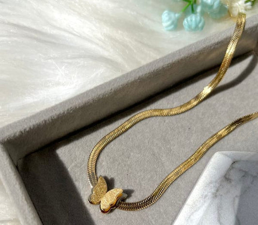 Vintage Butterfly Necklace